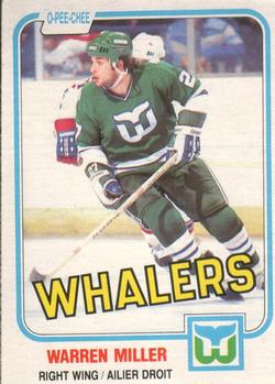 1981-82 O-Pee-Chee #130 Warren Miller Front