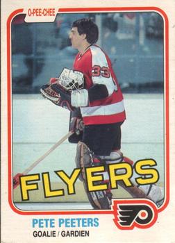 1981-82 O-Pee-Chee #245 Pete Peeters Front