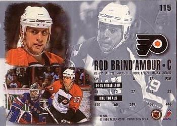 1995-96 Ultra - Gold Medallion #115 Rod Brind'Amour Back