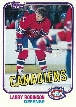1981-82 Topps #31 Larry Robinson Front