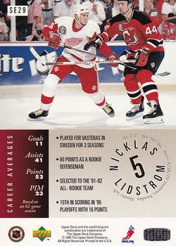 1995-96 Upper Deck - Special Edition Gold #SE29 Nicklas Lidstrom Back