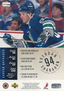 1995-96 Upper Deck - Special Edition Gold #SE125 Brendan Shanahan Back