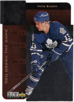 1996-97 Collector's Choice - You Crash the Game Gold Exchange #CR29 Mats Sundin Front
