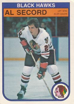 1982-83 O-Pee-Chee #74 Al Secord Front