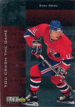 1996-97 Collector's Choice - You Crash the Game Silver Exchange #CR15 Saku Koivu Front