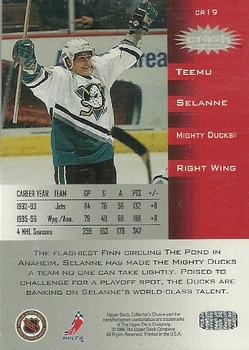 1996-97 Collector's Choice - You Crash the Game Silver Exchange #CR19 Teemu Selanne Back