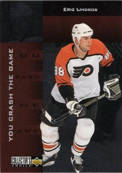1996-97 Collector's Choice - You Crash the Game Silver Exchange #CR28 Eric Lindros Front