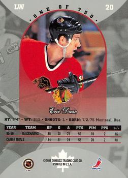 1996-97 Donruss Canadian Ice - Canadian Red Press Proofs #20 Eric Daze Back