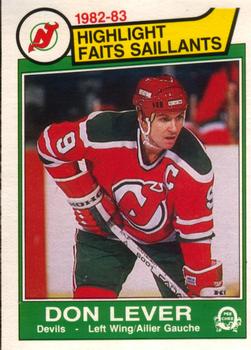1983-84 O-Pee-Chee #224 Don Lever Front