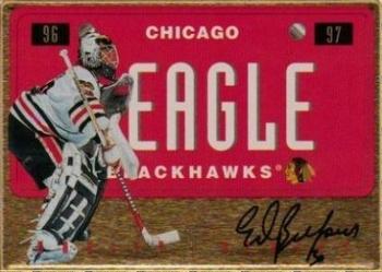 1996-97 Leaf Preferred - Vanity Plates Gold #14 Ed Belfour Front