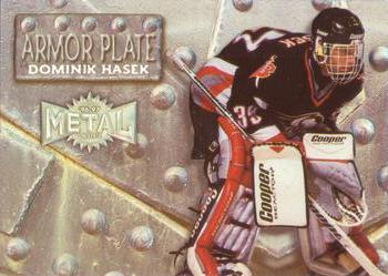 1996-97 Metal Universe - Armor Plate Super Power #4 Dominik Hasek Front