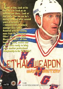 1996-97 Metal Universe - Lethal Weapons Super Power #6 Wayne Gretzky Back