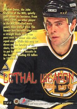1996-97 Metal Universe - Lethal Weapons Super Power #15 Adam Oates Back