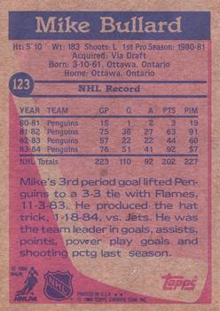 1984-85 Topps #123 Mike Bullard Back