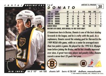 1996-97 Score - Artist's Proofs #30 Ted Donato Back