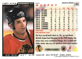 1996-97 Score - Artist's Proofs #100 Joe Murphy Back