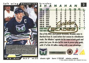 1996-97 Score - Golden Blades #2 Brendan Shanahan Back