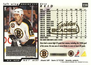 1996-97 Score - Golden Blades #220 Dave Reid Back