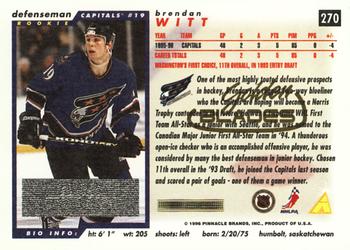 1996-97 Score - Golden Blades #270 Brendan Witt Back