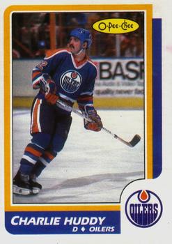 1986-87 O-Pee-Chee #211 Charlie Huddy Front