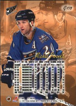 1996-97 Ultra - Gold Medallion #G-178 Michal Pivonka Back