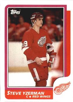 1986-87 Topps #11 Steve Yzerman Front