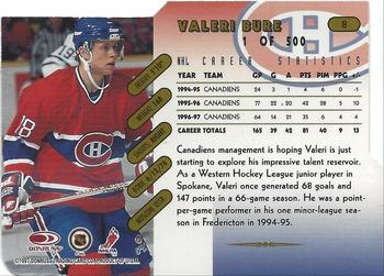 1997-98 Donruss - Press Proof Gold #8 Valeri Bure Back