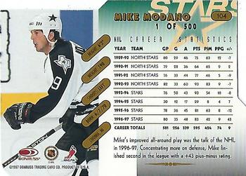 1997-98 Donruss - Press Proof Gold #104 Mike Modano Back