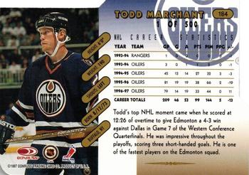 1997-98 Donruss - Press Proof Gold #184 Todd Marchant Back