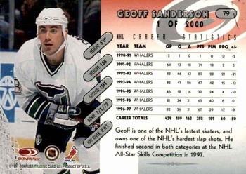 1997-98 Donruss - Press Proof Silver #79 Geoff Sanderson Back