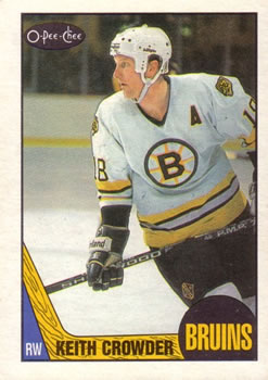 1987-88 O-Pee-Chee #194 Keith Crowder Front