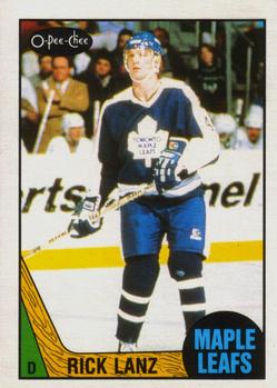 1987-88 O-Pee-Chee #239 Rick Lanz Front