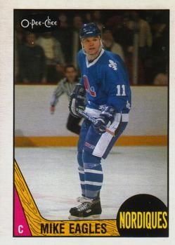 1987-88 O-Pee-Chee #253 Mike Eagles Front