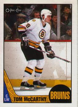 1987-88 O-Pee-Chee #38 Tom McCarthy Front