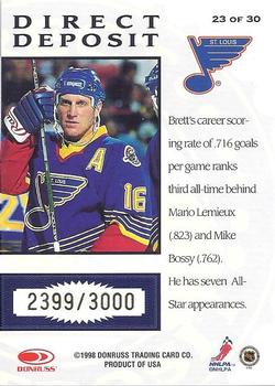 1997-98 Donruss Priority - Direct Deposit #23 Brett Hull Back