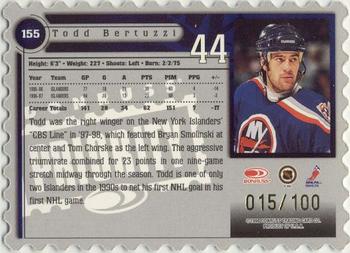 1997-98 Donruss Priority - Stamp of Approval #155 Todd Bertuzzi Back
