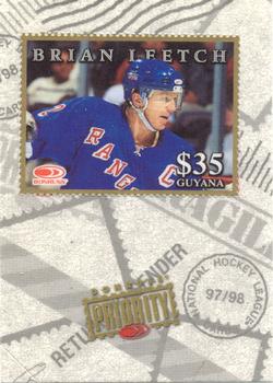 1997-98 Donruss Priority - Stamps Gold #NNO Brian Leetch Front