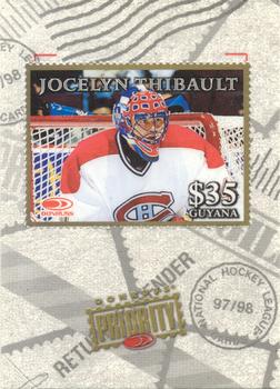 1997-98 Donruss Priority - Stamps Gold #NNO Jocelyn Thibault Front
