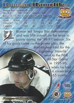 1997-98 Pacific Crown Collection - Ice Blue #100 Roman Hamrlik Back