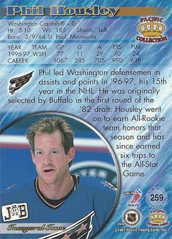 1997-98 Pacific Crown Collection - Ice Blue #259 Phil Housley Back