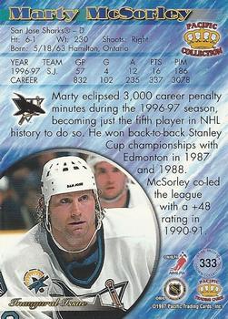 1997-98 Pacific Crown Collection - Ice Blue #333 Marty McSorley Back