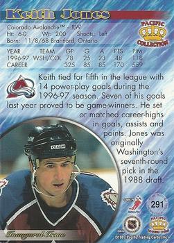 1997-98 Pacific Crown Collection - Red #291 Keith Jones Back