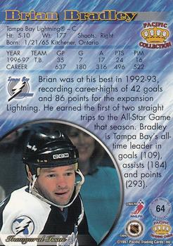 1997-98 Pacific Crown Collection - Silver #64 Brian Bradley Back