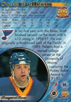 1997-98 Pacific Crown Collection - Silver #95 Scott Pellerin Back
