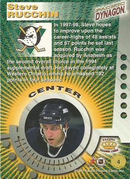 1997-98 Pacific Dynagon - Emerald Green #4 Steve Rucchin Back