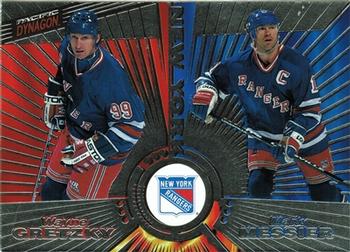 1997-98 Pacific Dynagon - Silver #140 Wayne Gretzky / Mark Messier Front