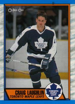 1989-90 O-Pee-Chee #275 Craig Laughlin Front