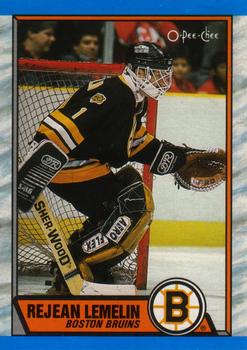 1989-90 O-Pee-Chee #40 Rejean Lemelin Front