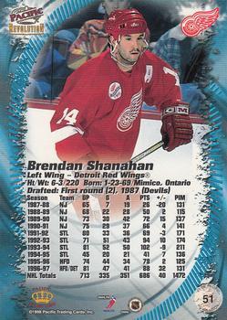 1997-98 Pacific Revolution - Emerald #51 Brendan Shanahan Back