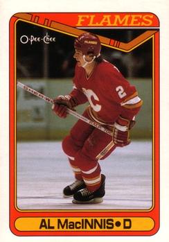 1990-91 O-Pee-Chee #127 Al MacInnis Front